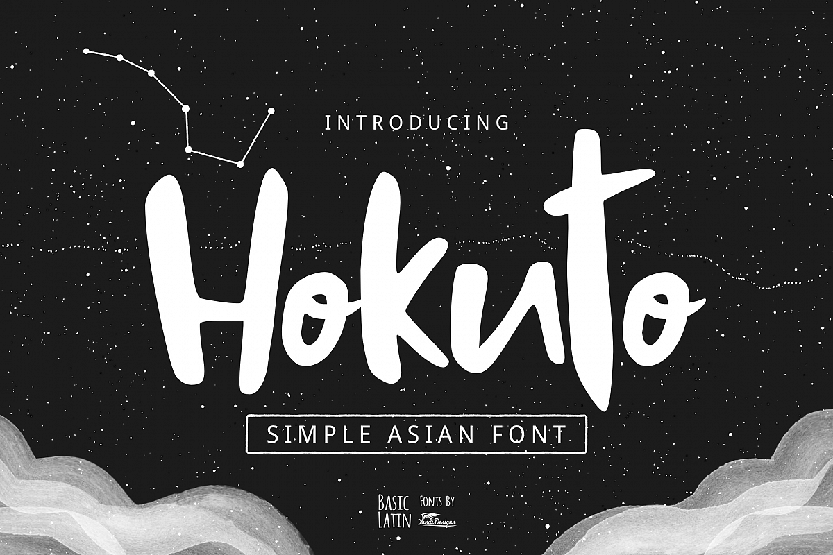 Hokuto Asian Font example image 1