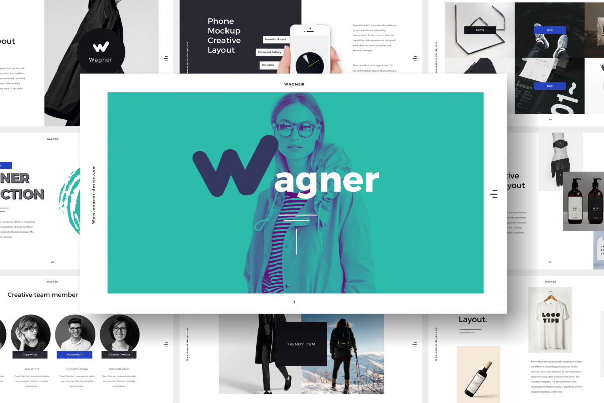 Wagner PowerPoint Template example image 1