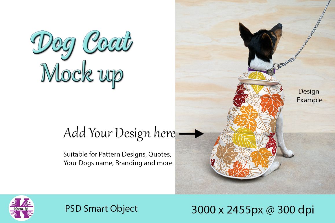 Dog Coat Mock Up PSD example image 1