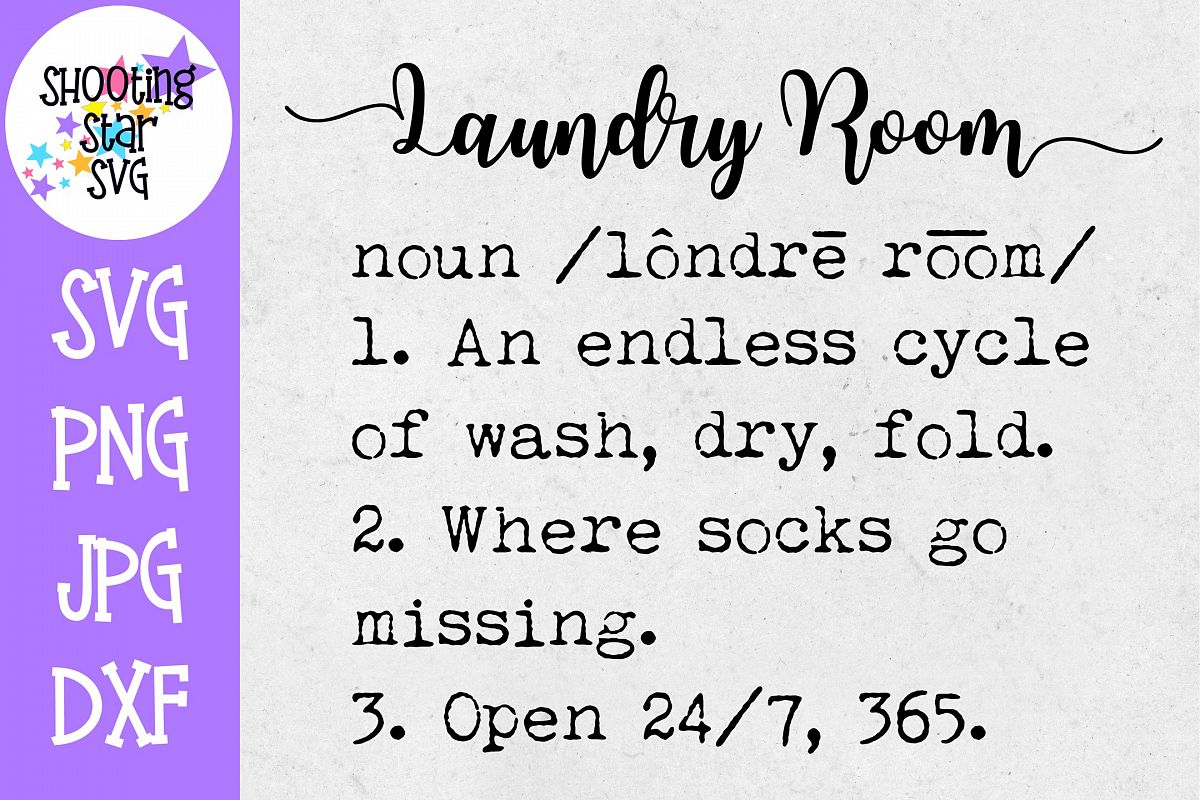 Laundry Room Definition SVG - Funny Laundry Room Definition example image 1