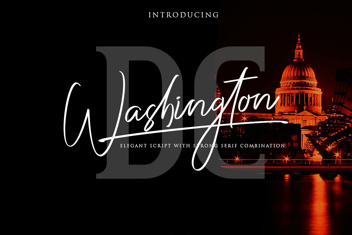 Washington DC / Elegant Font Duo example image 1