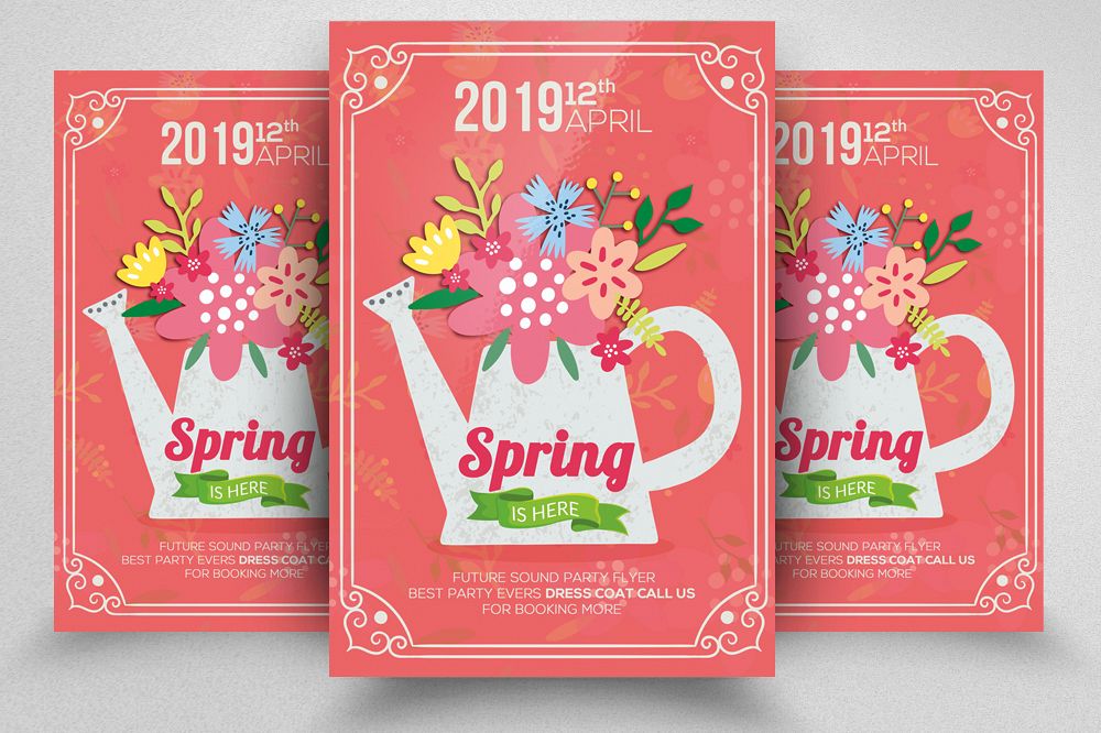 Spring Flyer Psd Template example image 1