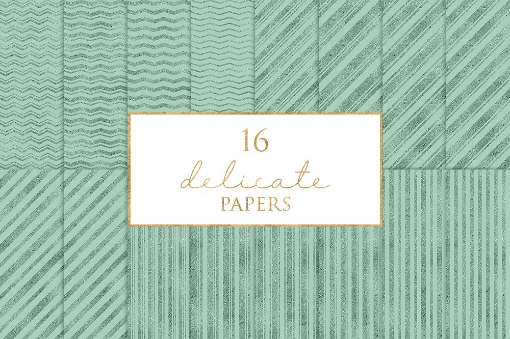 16 Delicate Digital Paper Pack example image 1