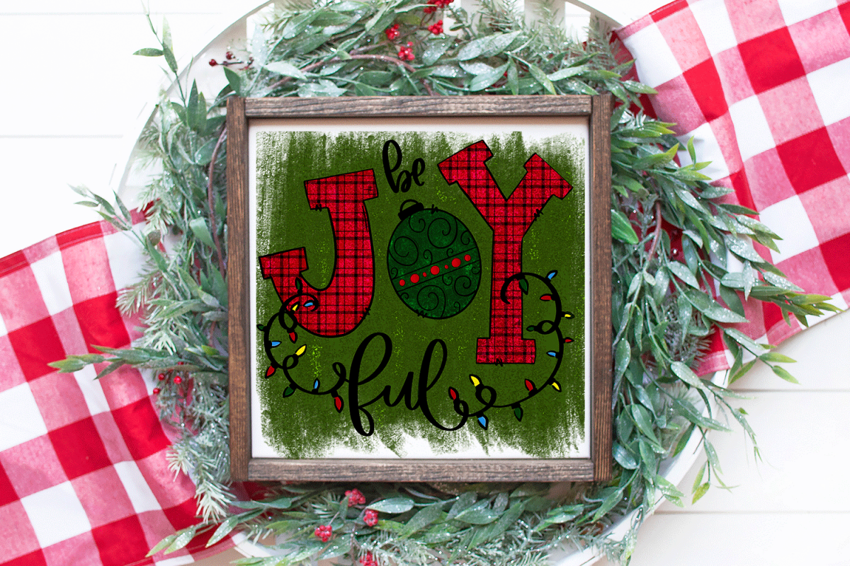 Christmas Sublimation Design - Be Joyful PNG example image 1