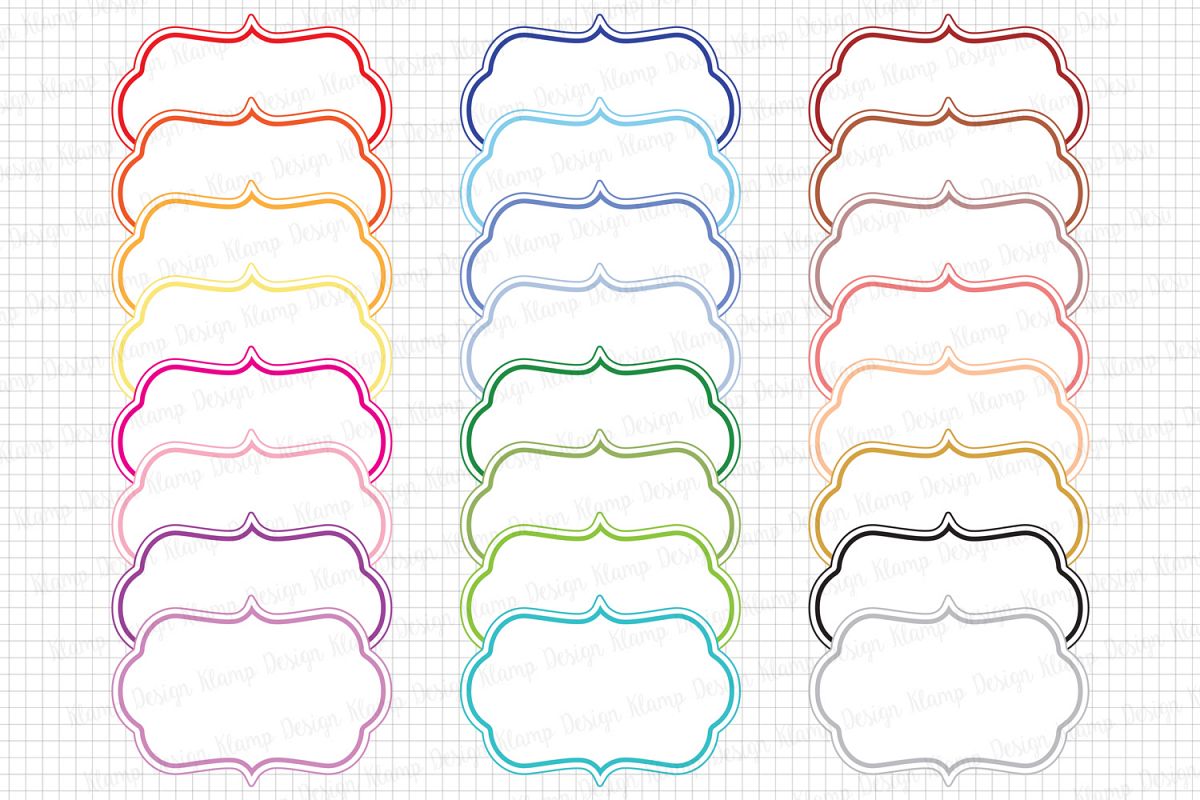 Labels Graphics and Illustrations / Tags and Labels Clip Art / Frames Graphics example image 1