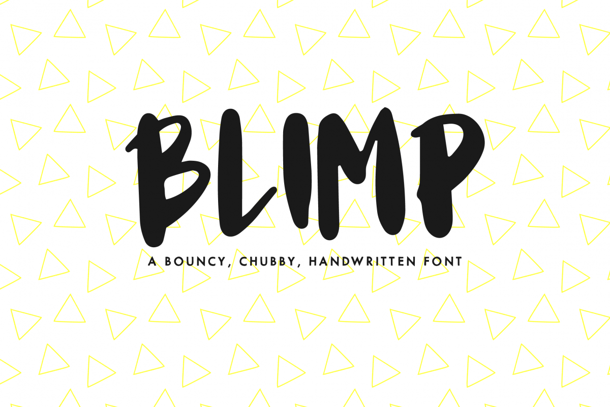 Blimp - A Bouncy, Chubby, Handwritten Font example image 1
