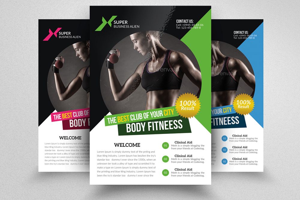 Body Fitness Coaching Flyer example image 1