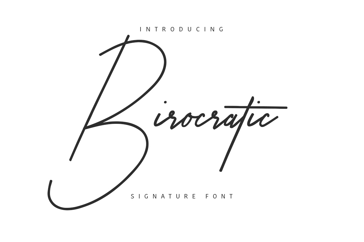 Birocratic Typeface example image 1