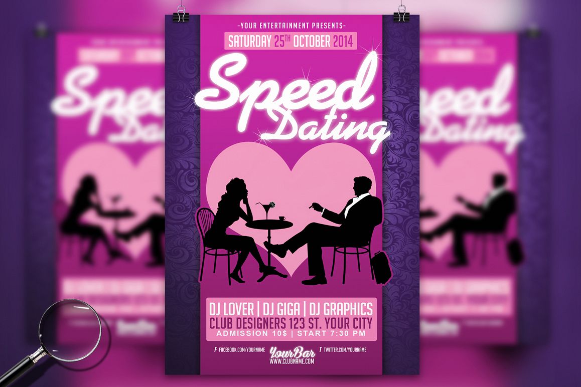 Speed dating flyers