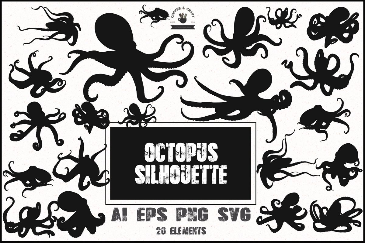 Octopus Silhouette example image 1