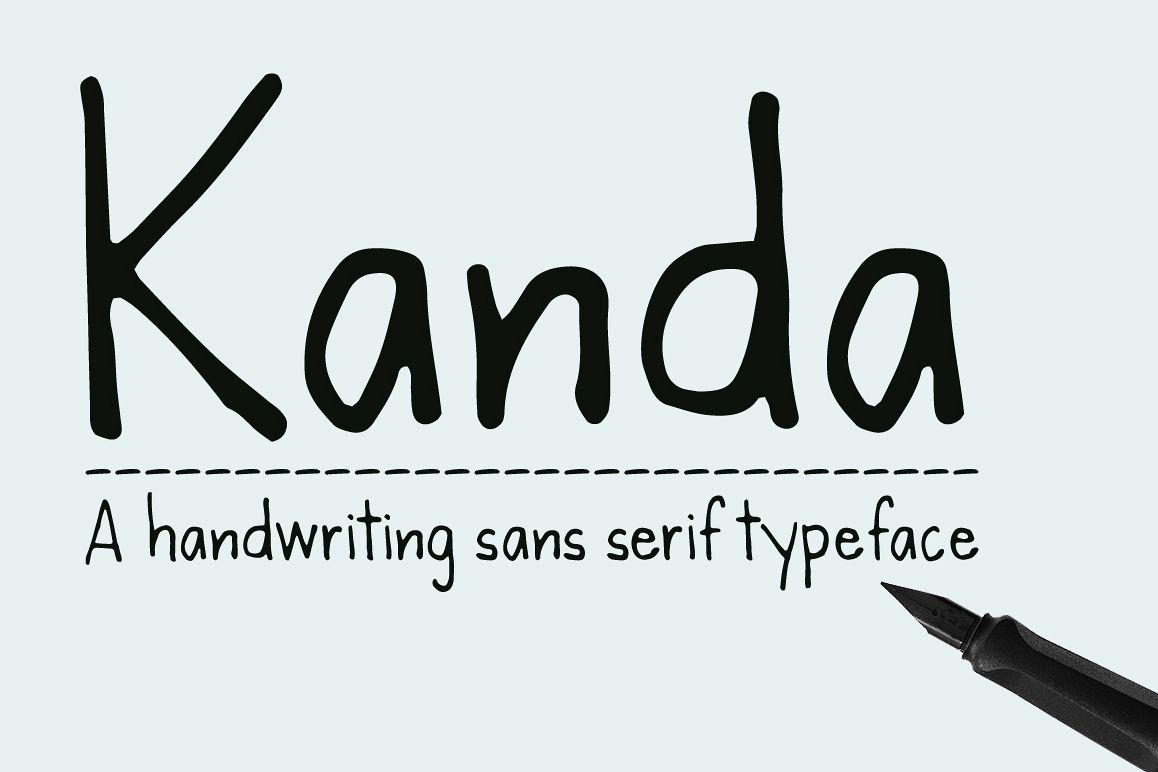 Kanda Handwriting Typeface example image 1