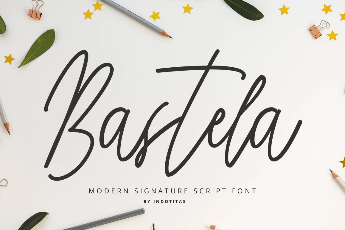 Bastela Signature Font example image 1