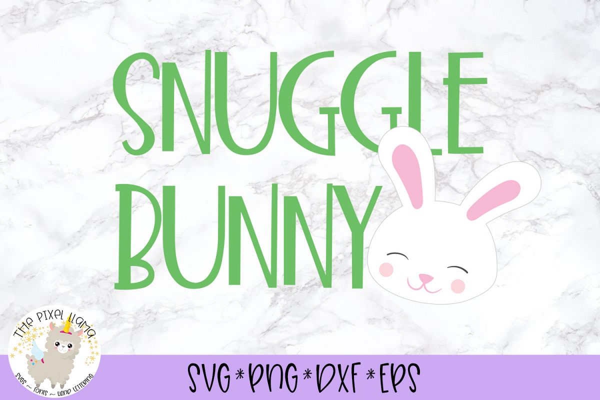 Snuggle Bunny Easter SVG Cut File