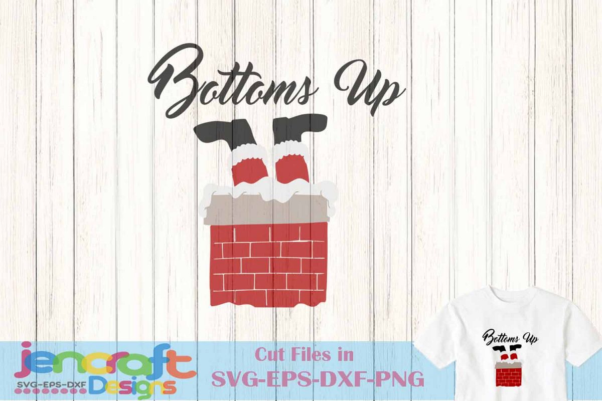 Download Santa in chimney svg - Santa Bottoms Up SVG, Christmas SVG