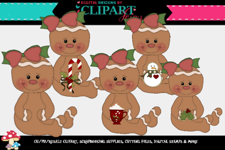 Christmas Gingy Girls 4 example image 1