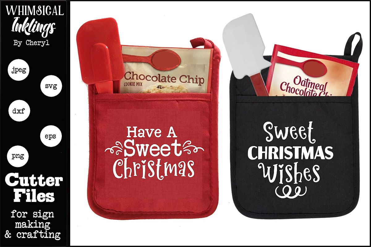 Have A Sweet Christmas-Pot Holder SVGS example image 1