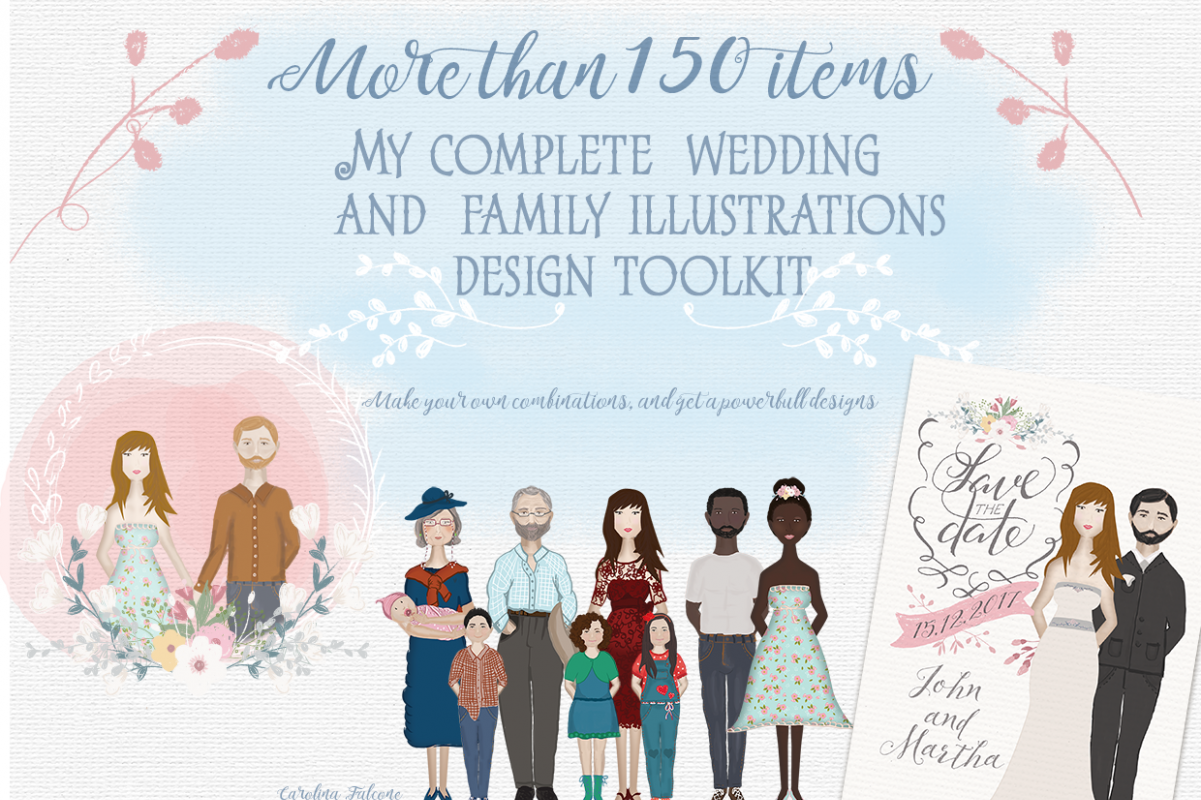 Set of Wedding and Family resources example image 1