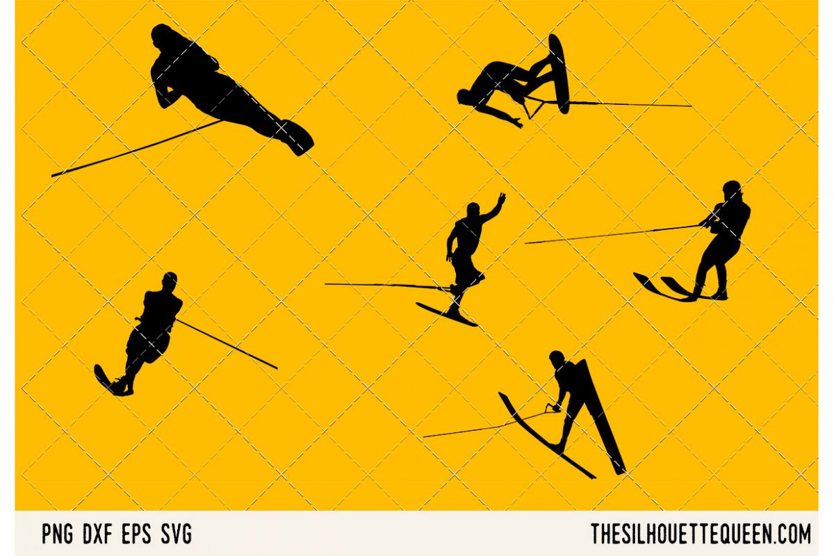 Water Skiing SVG example image 1
