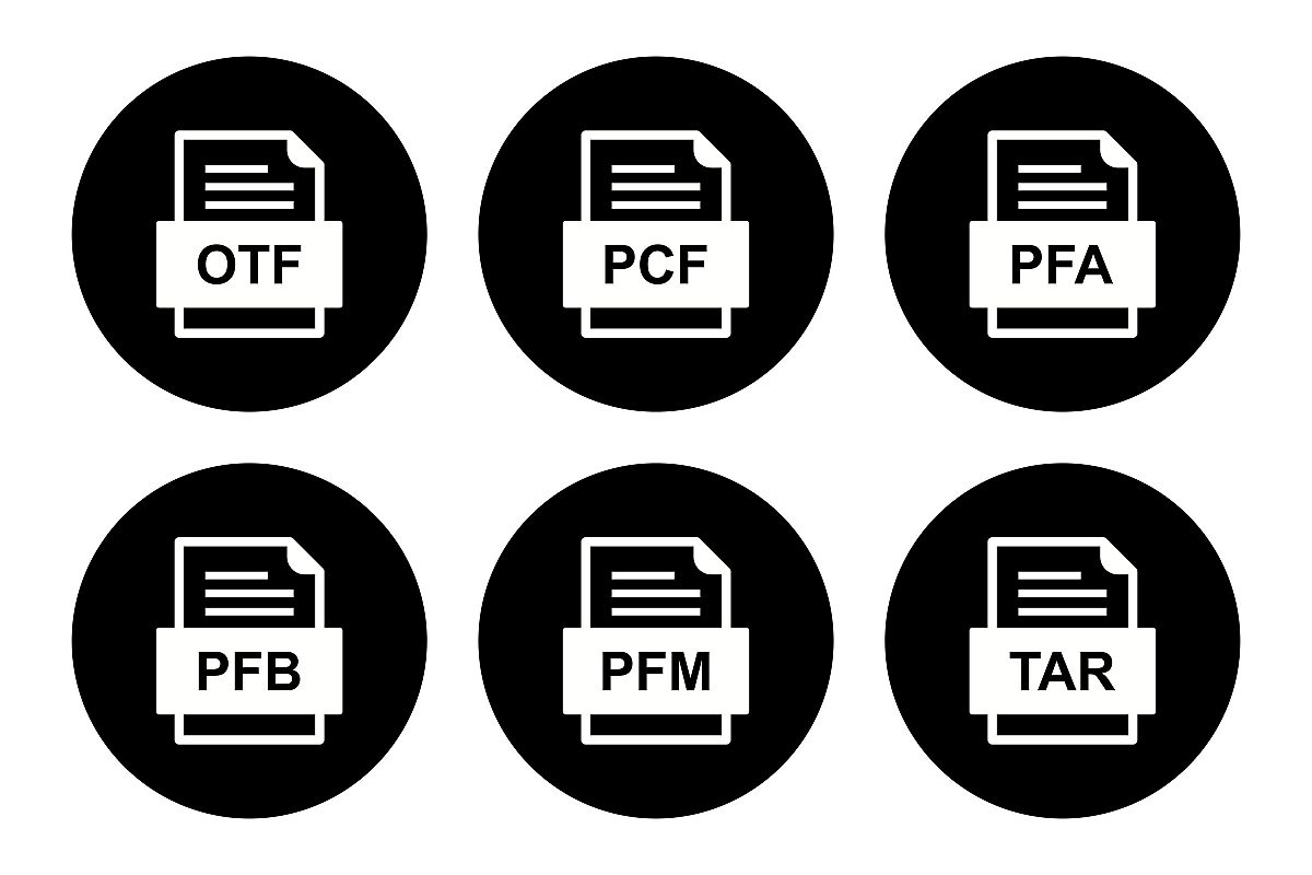 Set Of File Formats Icons example image 1