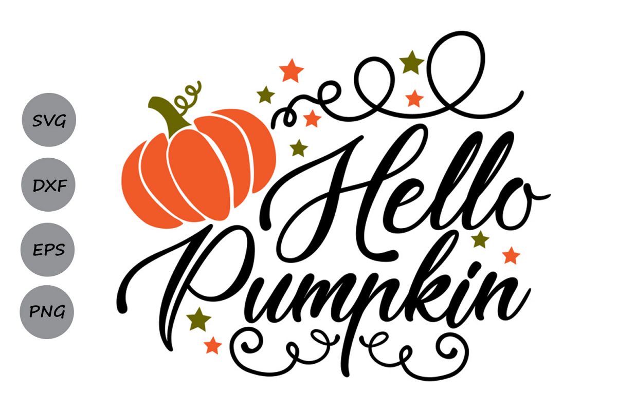 Download hello pumpkin svg, thanksgiving svg, pumpkin svg, fall svg. (168780) | SVGs | Design Bundles