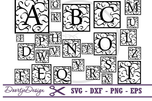 Florisch Monogram Font Square SVG example image 1