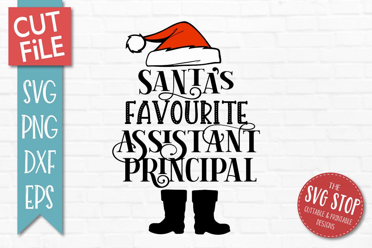 Santas Favourite Assistant Principal SVG, PNG, DXF, EPS example image 1