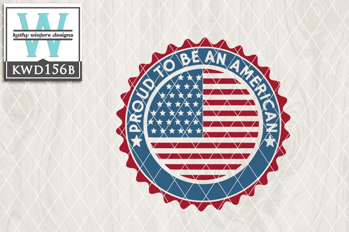 Patriotic Cutting File KWD156B example image 1