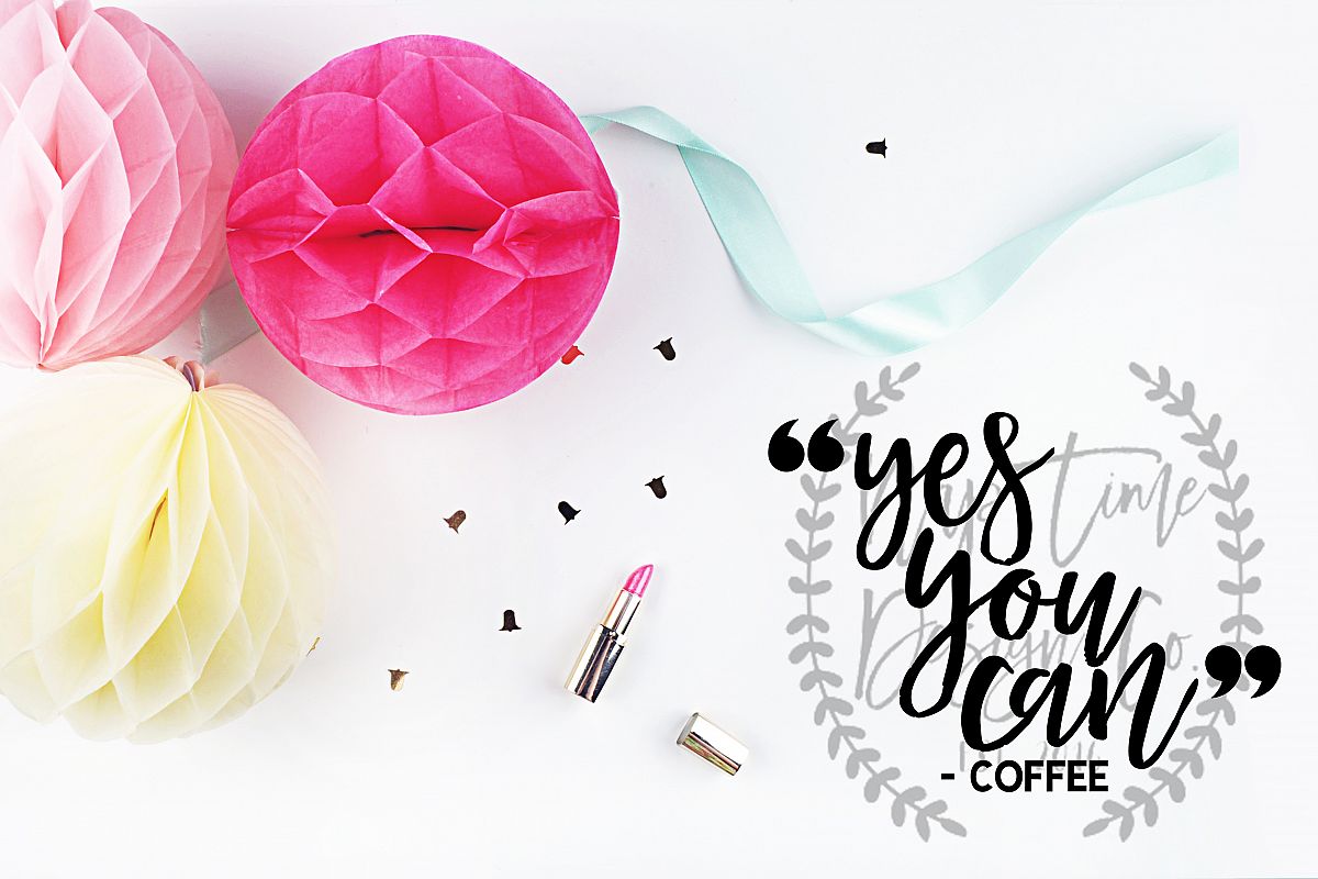 Yes You Can Coffee SVG example image 1