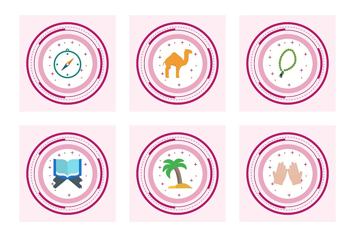 Set Of Ramadan Icons example image 1