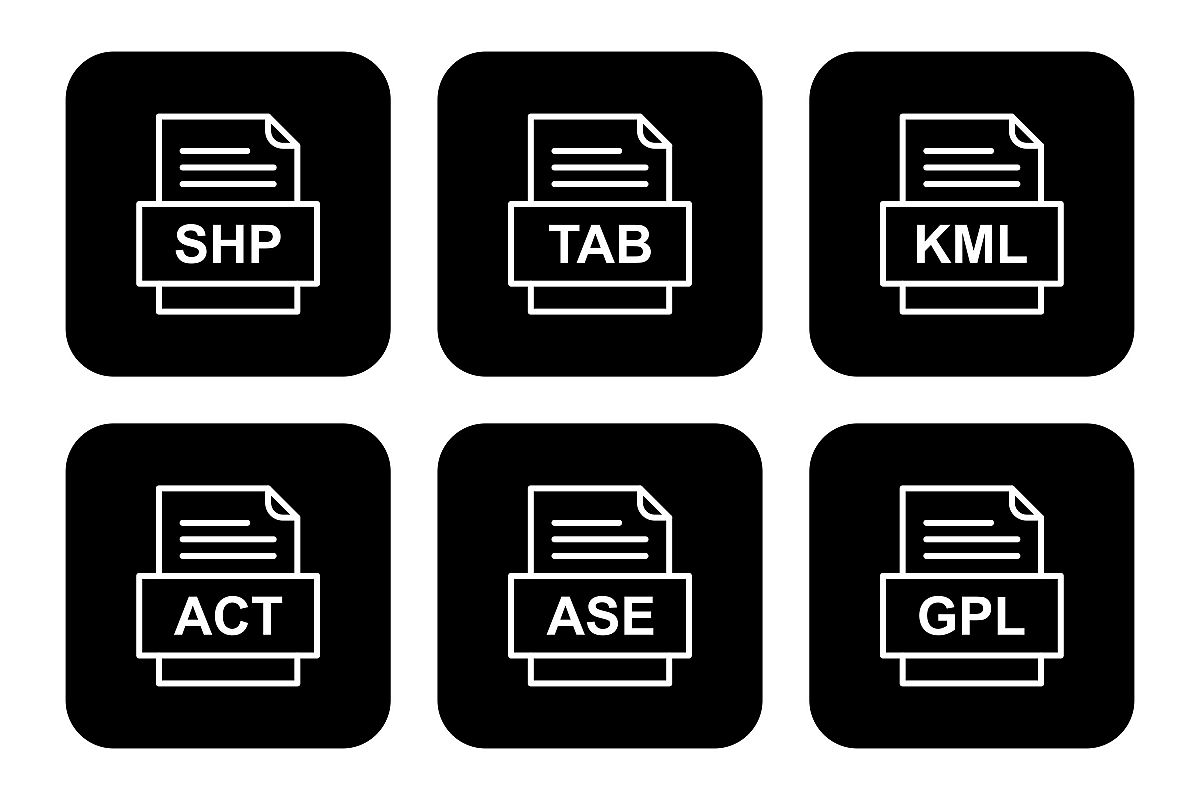 Set Of File Formats Icons example image 1