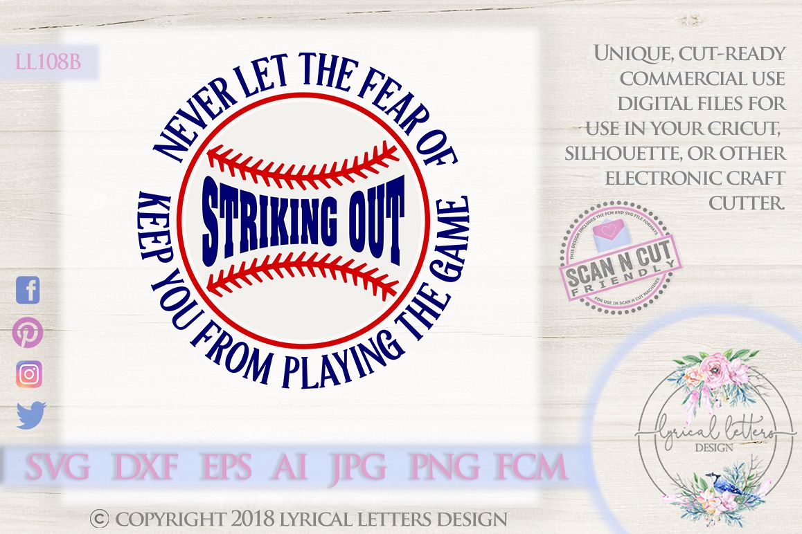 Babe Ruth Baseball Quote SVG DXF Cut File LL108B example image 1