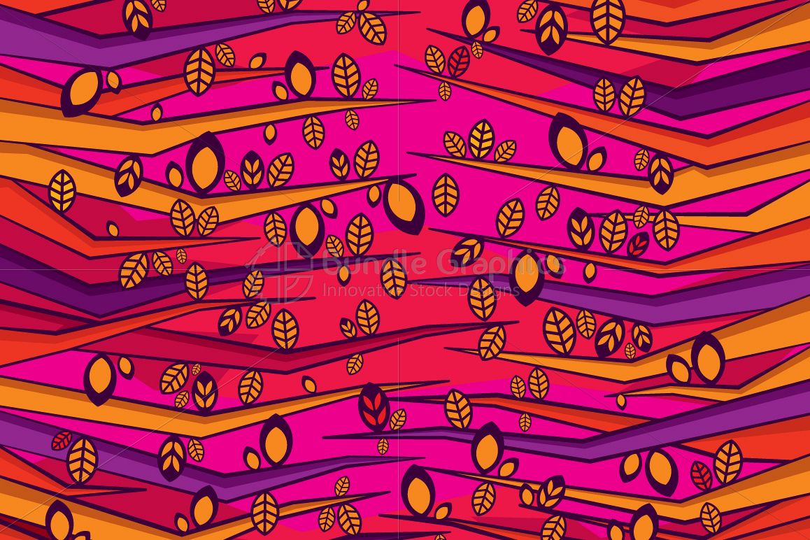 Colorful Leaves Abstract Background example image 1