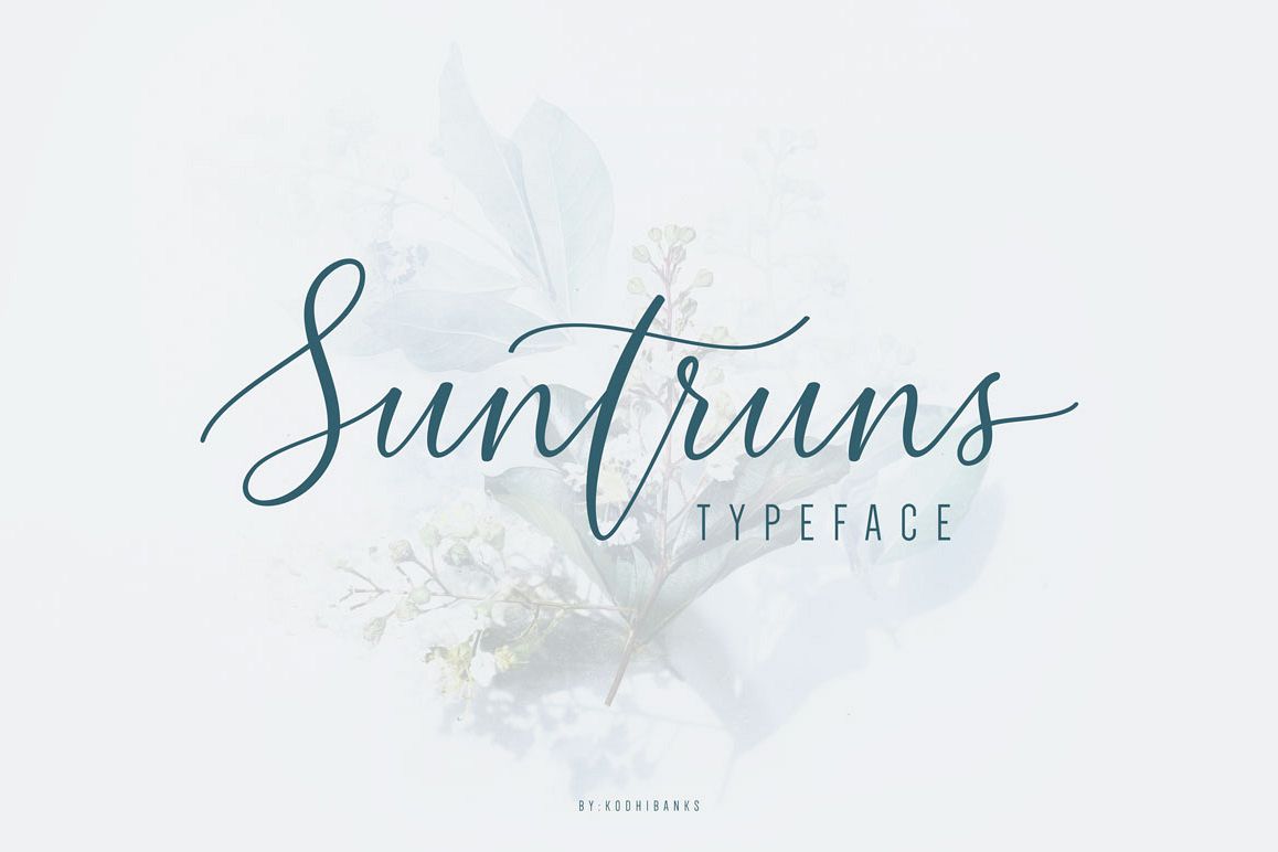 Suntruns Typeface example image 1