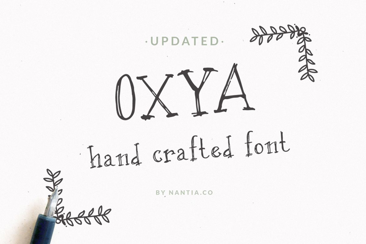 OXYA | Hand crafted Font example image 1