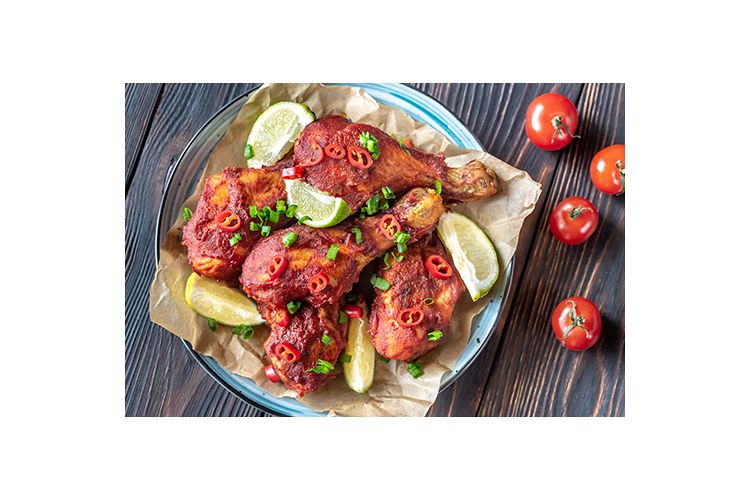 Chicken drumsticks in barbecue sauce example image 1