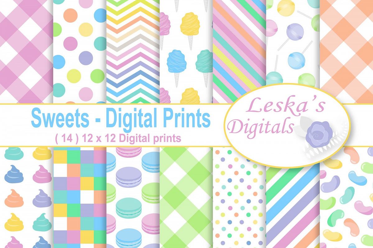 Candy Pattern Backgrounds example image 1