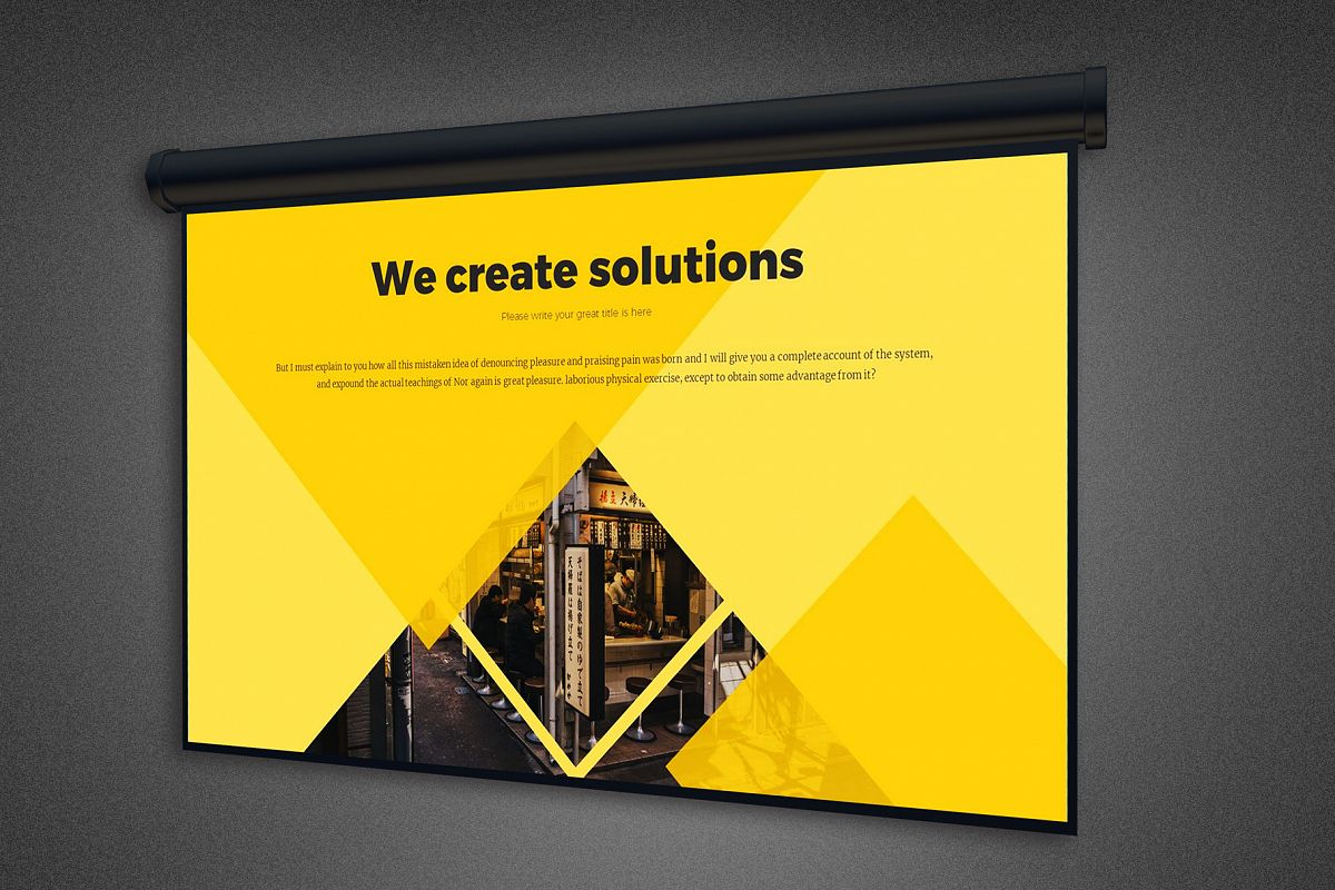 Projector Screen Mockup Template example image 1