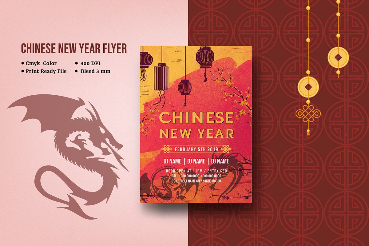 Chinese New Year | Lunar New Year Party Flyer example image 1