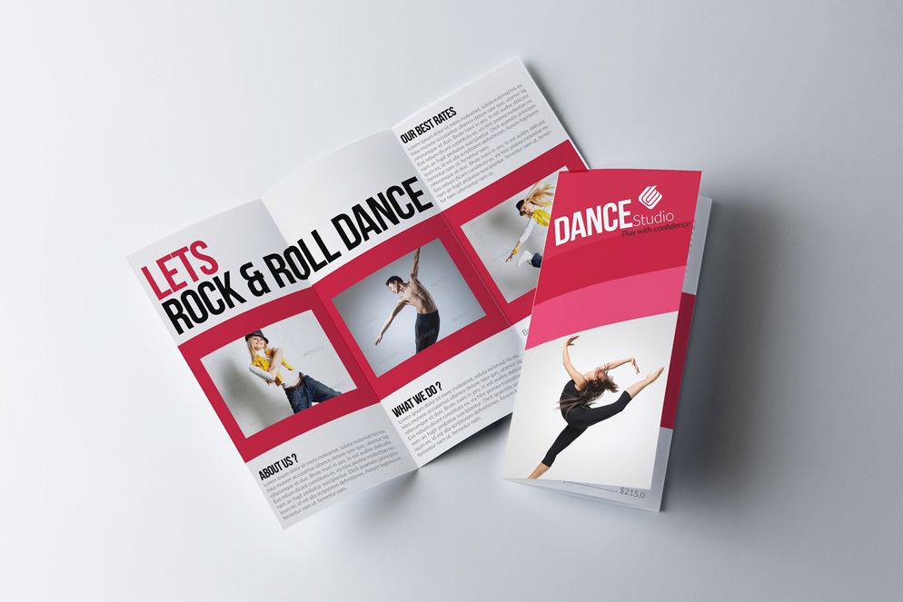 Dance Classes Centre Trifold Brochures example image 1