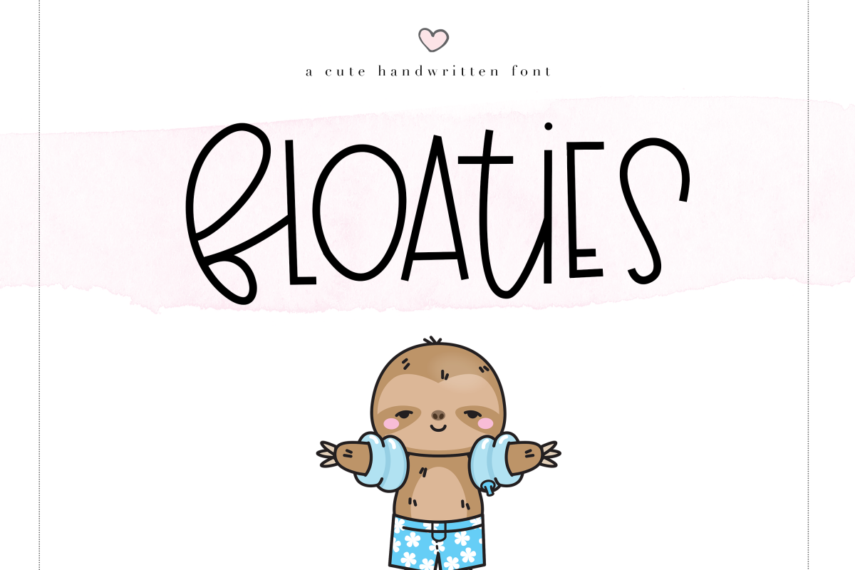 Floaties - A Cute Handwritten Font example image 1