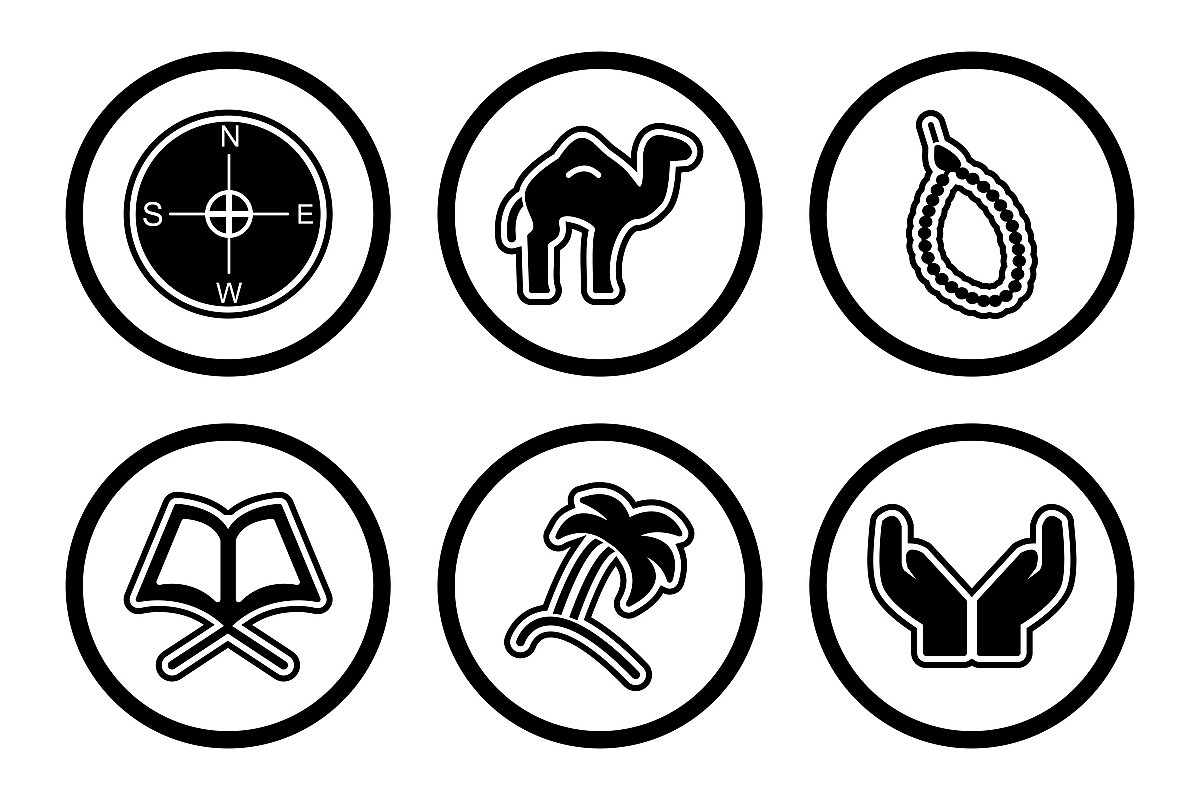 Set Of Ramadan Icons example image 1