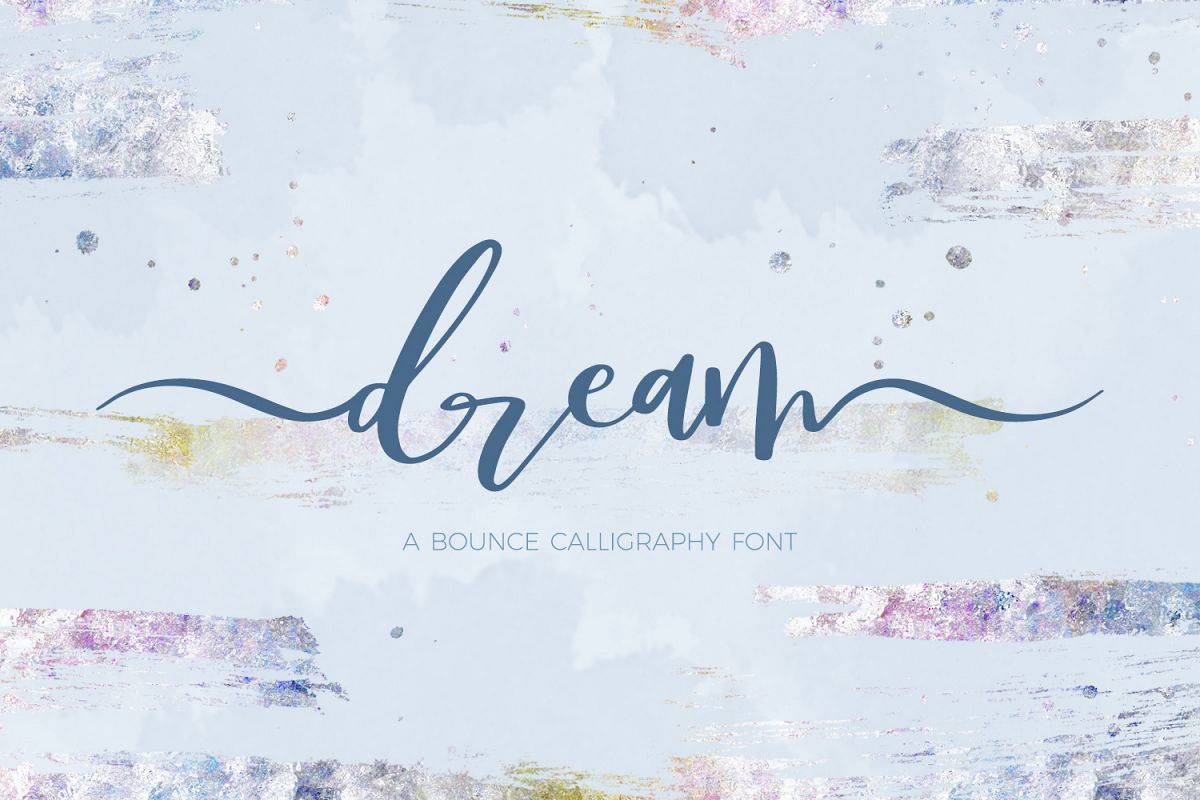 Dream Bounce Calligraphy Font example image 1