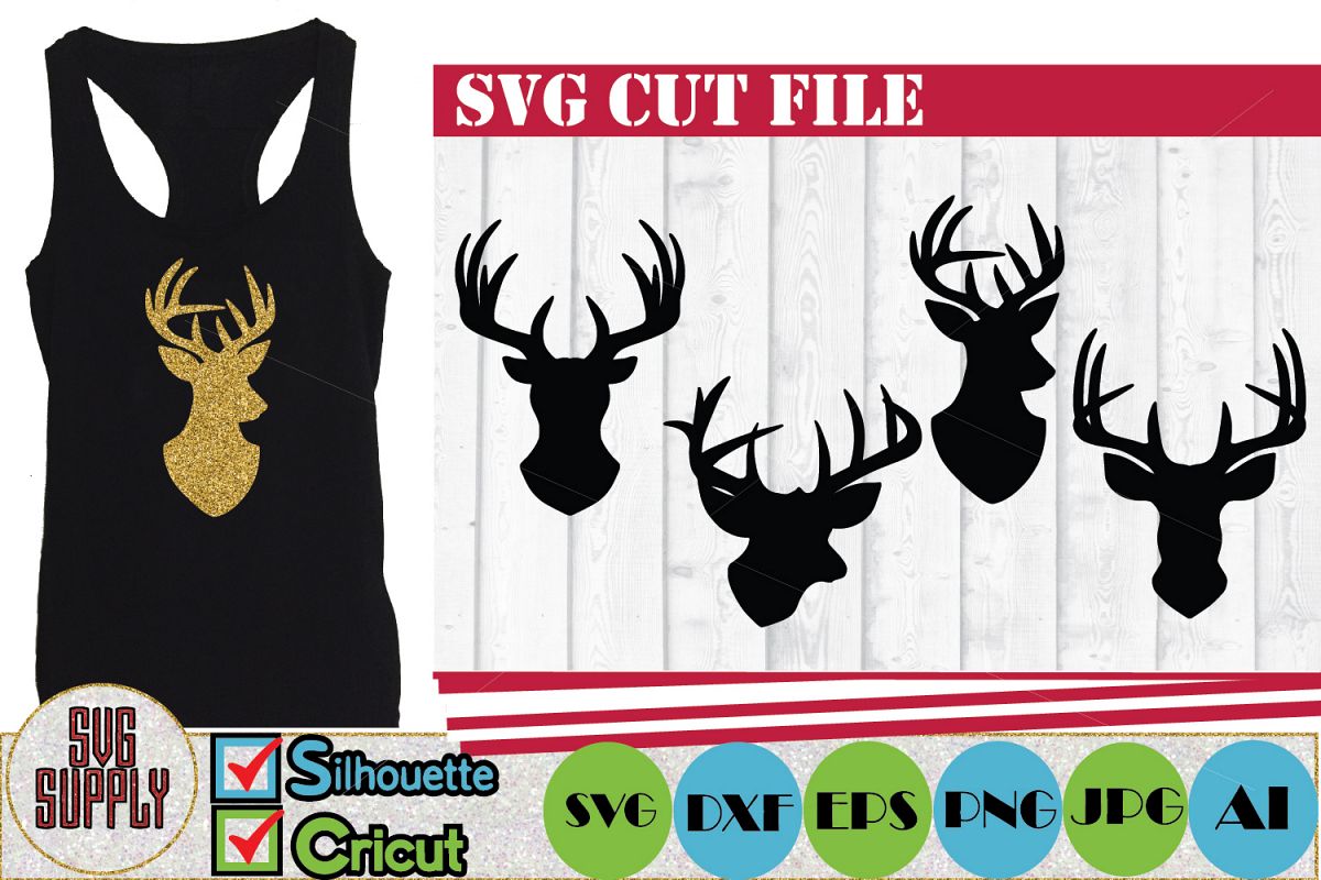 Reindeer SVG Cut files example image 1
