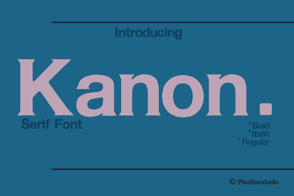 Kanon - Serif Font example image 1