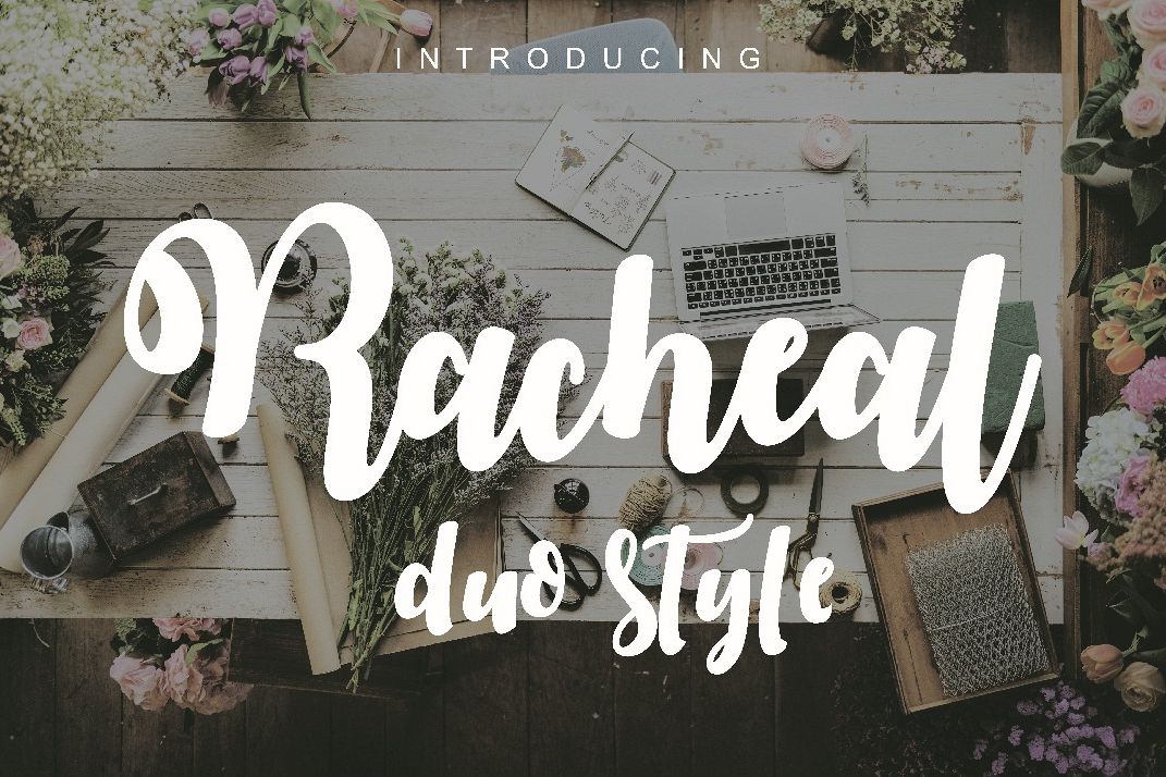 Racheal script-duo style example image 1