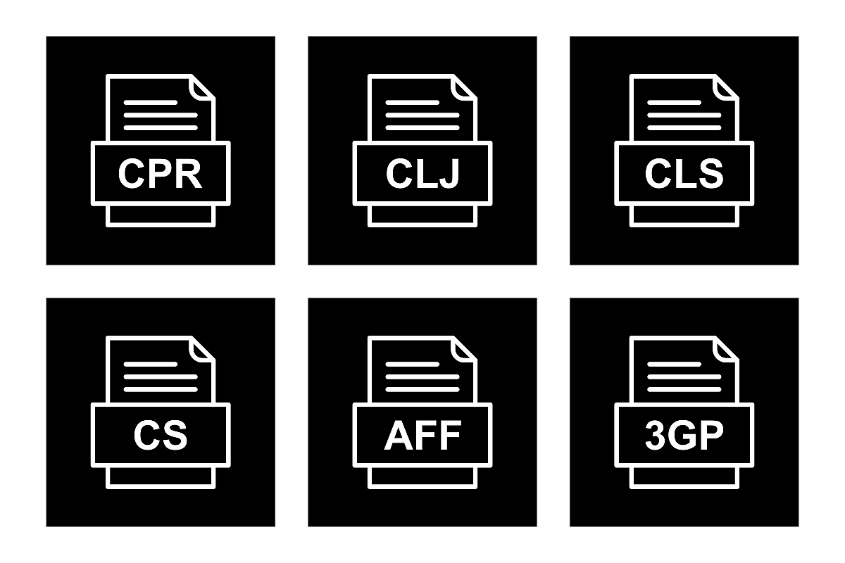 Set Of File Formats Icons example image 1