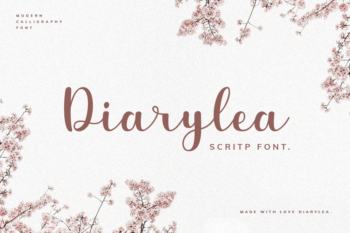 Diarylea Script Font! example image 1