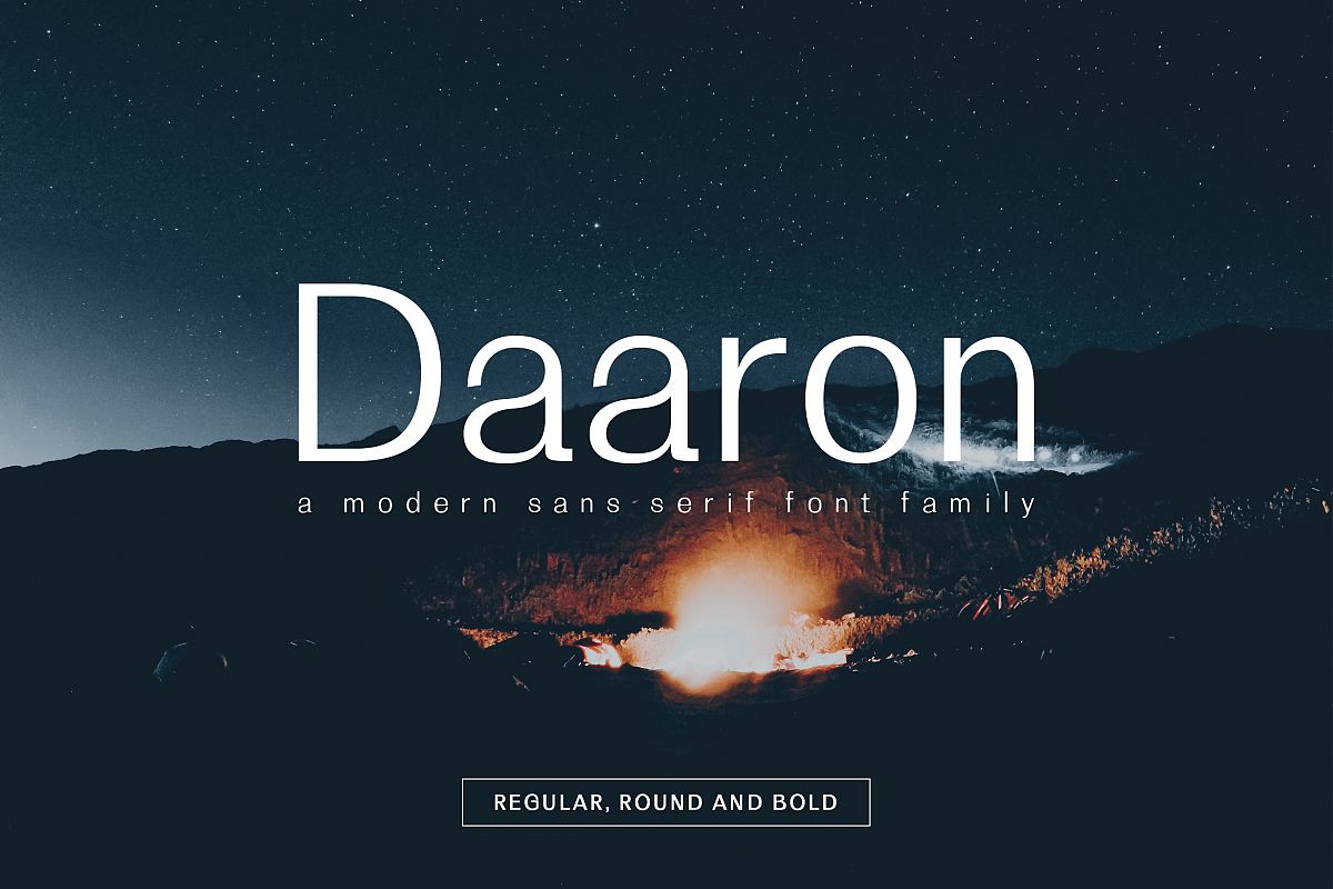 Daaron Sans Serif Font Family example image 1