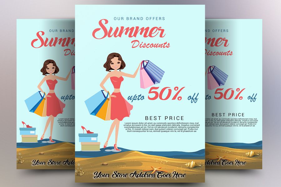 Summer Discount Flyer example image 1