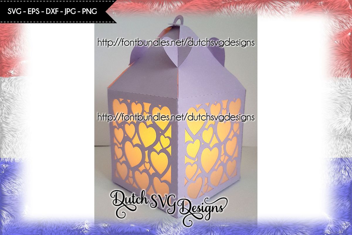 Download Lantern cutting file with hearts, in Jpg Png SVG EPS DXF ...
